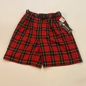 Y2k Sag Harbor plaid emo goth shorts